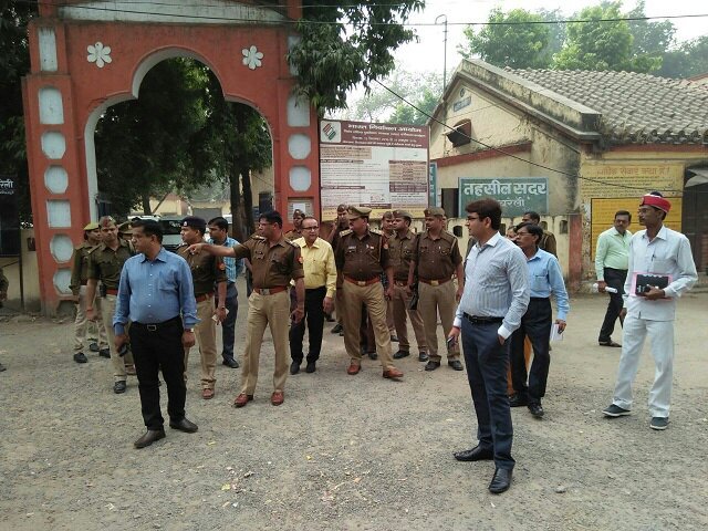 जिलाधिकारी व पुलिस अधीक्षक ने किया नामांकन स्थलों का निरीक्षण | New India Times