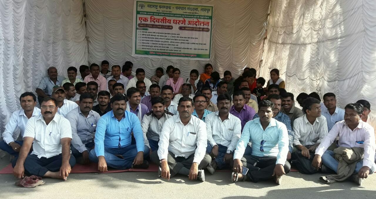 बुलढाणा कलेक्टर ऑफिस के सामने वन कर्मियों ने धरना प्रदर्शन कर जिलाधीश को सौंपा ज्ञापन | New India Times