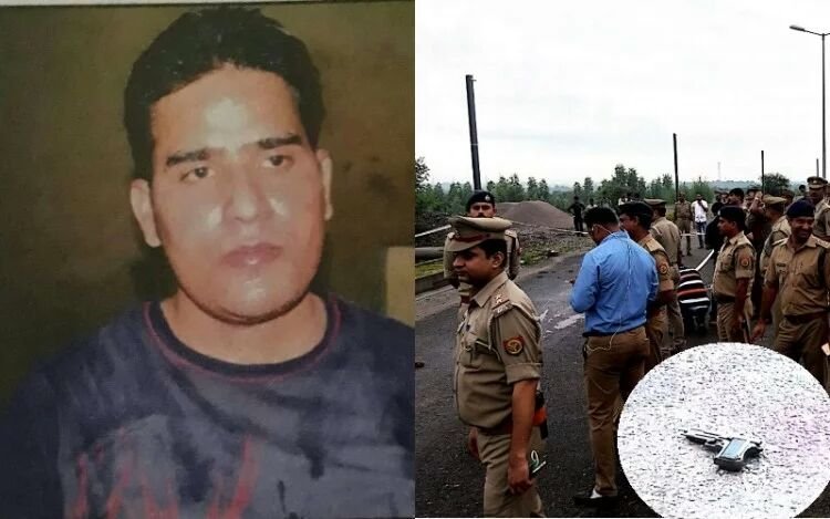 कुख्यात अपराधी सुनिल शर्मा पुलिस मुठभेड में ढेर, कोर्ट में पेशी के दौरान पुलिस कस्टडी से हुआ था फरार | New India Times