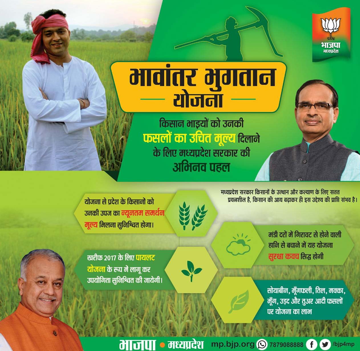 भावांतर भुगतान योजना में रबी की फसलों का 12 फरवरी से होगा पंजीयन | New India Times