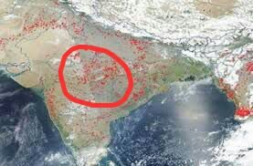 नासा की सैटेलाइट इमेज से हुआ खुलासा, आग से घिरा हुआ है भारत 3 नासा की सैटेलाइट इमेज से हुआ खुलासा, आग से घिरा हुआ है भारत | New India Times