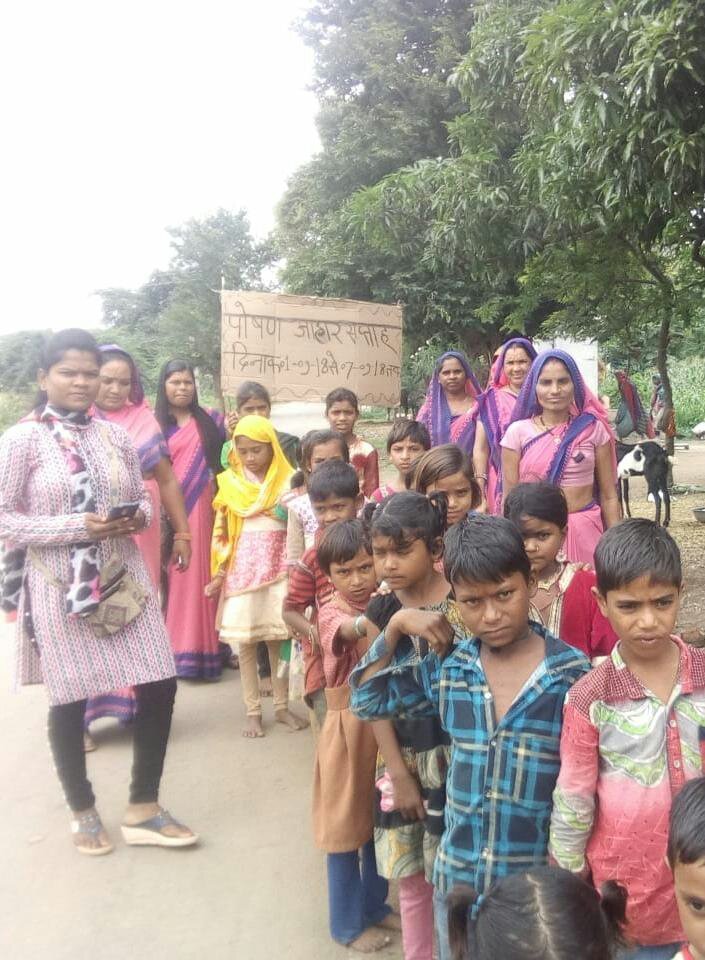 राष्ट्रीय पोषण सप्ताह के तहत झाबुआ जिले के ग्राम अन्तरवेलिया में निकली गई रैली | New India Times