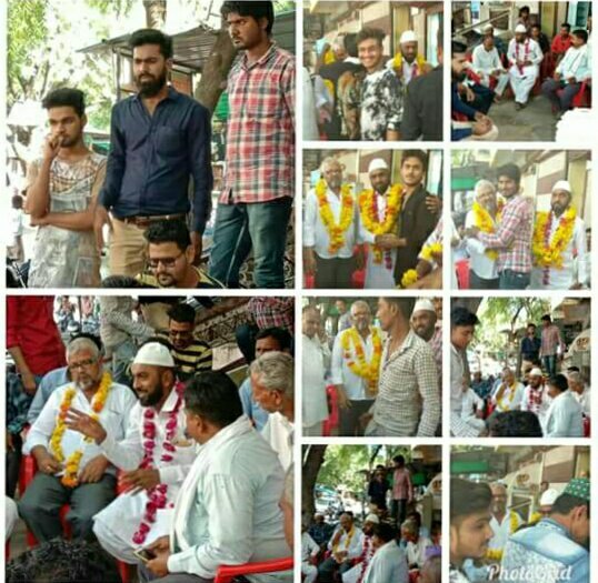 हज यात्रा कर वापस आये हाजियों का परिजनों व कांग्रेस कमेटी मेघनगर के जिम्मेदारों ने किया जोरदार इस्तकबाल | New India Times