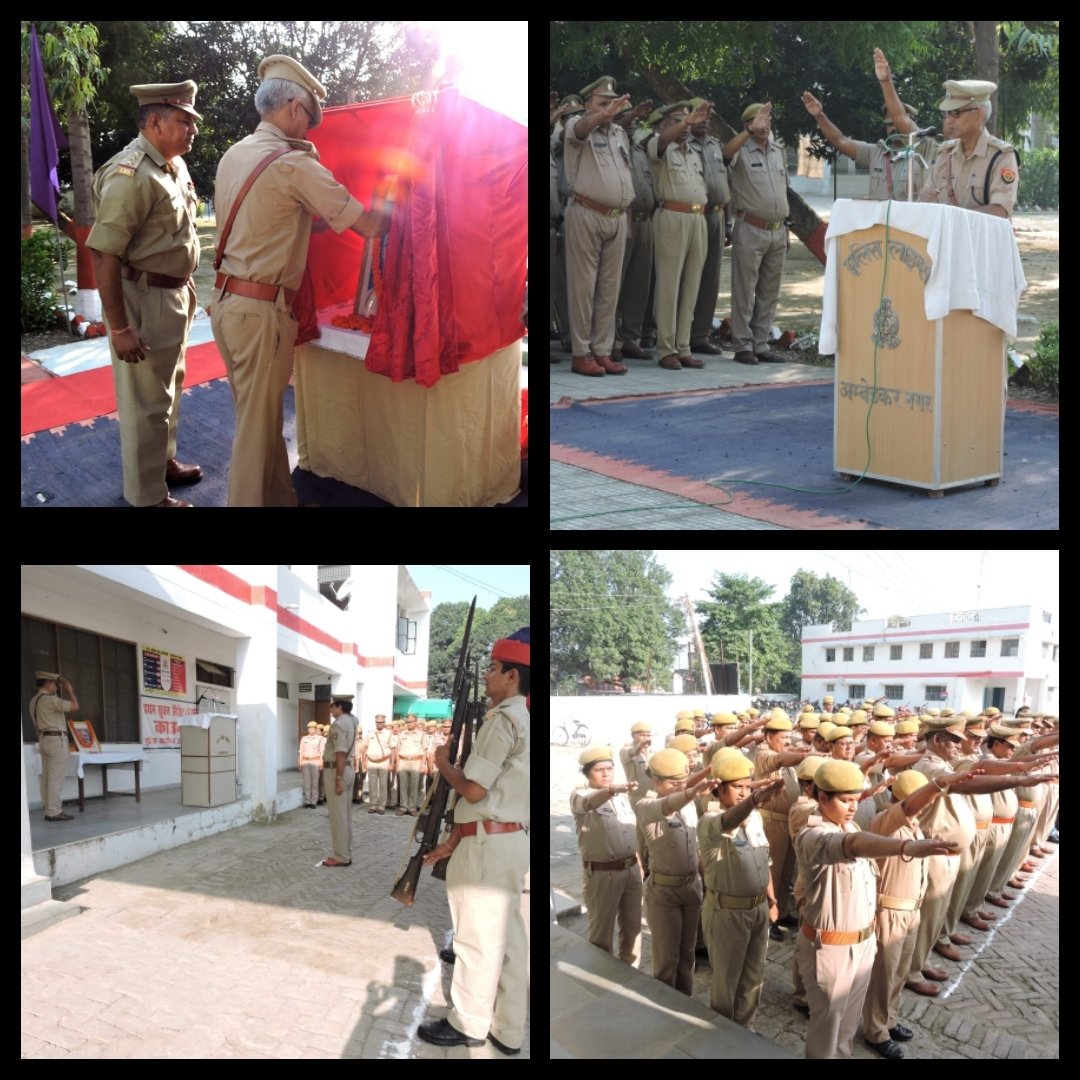 अंबेडकर नगर एसपी ने गांधी जयंती के अवसर पर बापू के चित्र पर माल्यार्पण कर किया नमन | New India Times