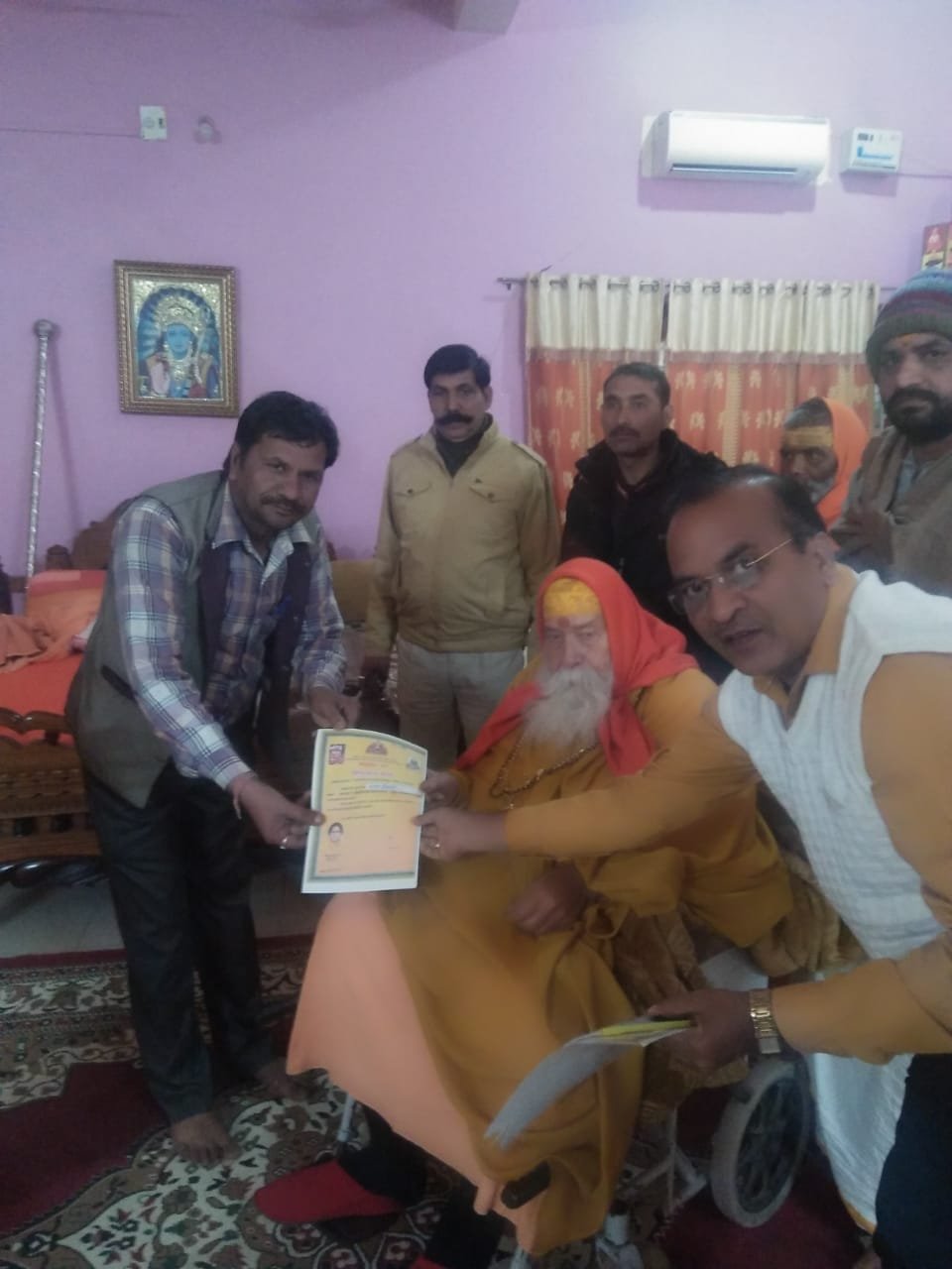 संजय तिवारी बरघाट को जगतगुरु शंकराचार्य जी ने दिया प्रदेश संगठन मंत्री का आशीर्वाद | New India Times