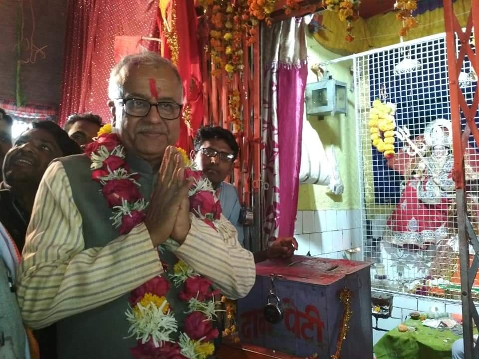 मोती माता के दर्शन हेतु विशाल काफिले के साथ लोखंडया पहुंचे सांसद नंदकुमार सिंह चौहान | New India Times