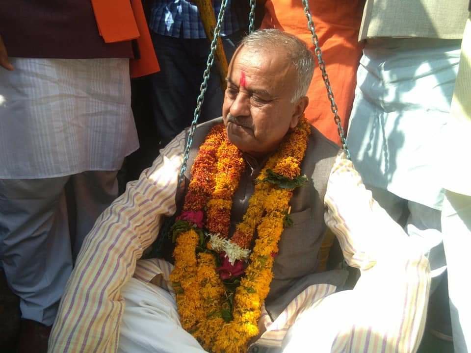 मोती माता के दर्शन हेतु विशाल काफिले के साथ लोखंडया पहुंचे सांसद नंदकुमार सिंह चौहान | New India Times