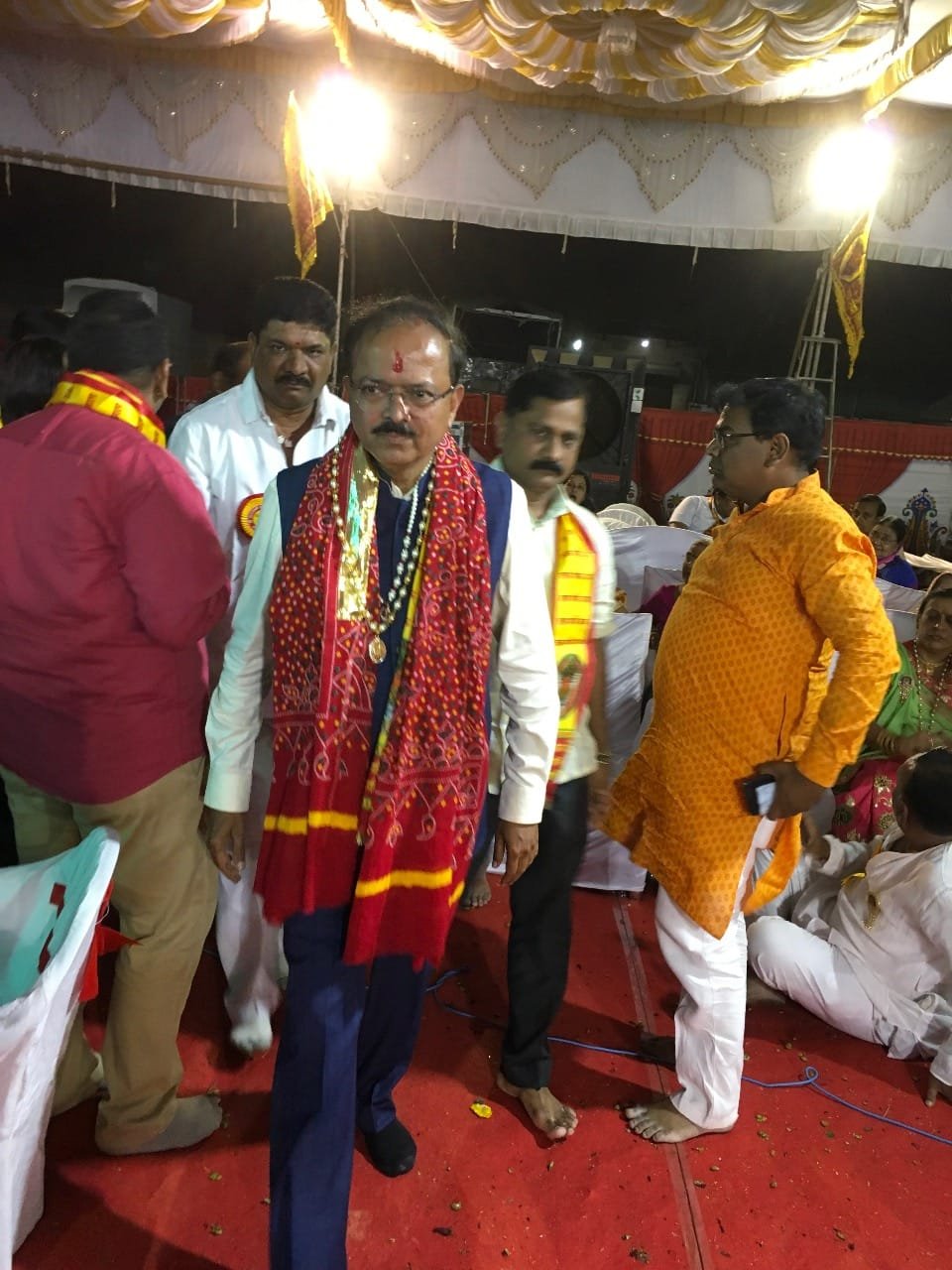 जीण माता मंगलपाठ में भामरे ने किया यज्ञ, शक्ति पूजा में दी आहुति, समाज ने किया सम्मानित | New India Times