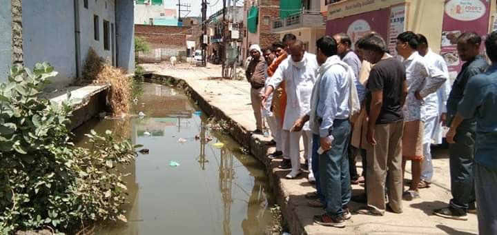 विधायक श्री मुन्नालाल गोयल ने ग्वालियर पूर्व विधानसभा क्षेत्र के अंतर्गत भीम नगर नाले का किया निरीक्षण | New India Times