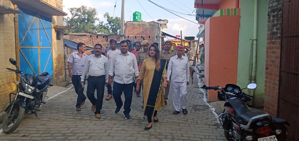 मोहम्मदी में मोहर्रम के पाचवीं, सातवीं और दसवीं तारीख को निकलने वाले जुलूसों के मार्गो का उप जिलाधिकारी स्वाति शुक्ला ने लिया जायजा | New India Times