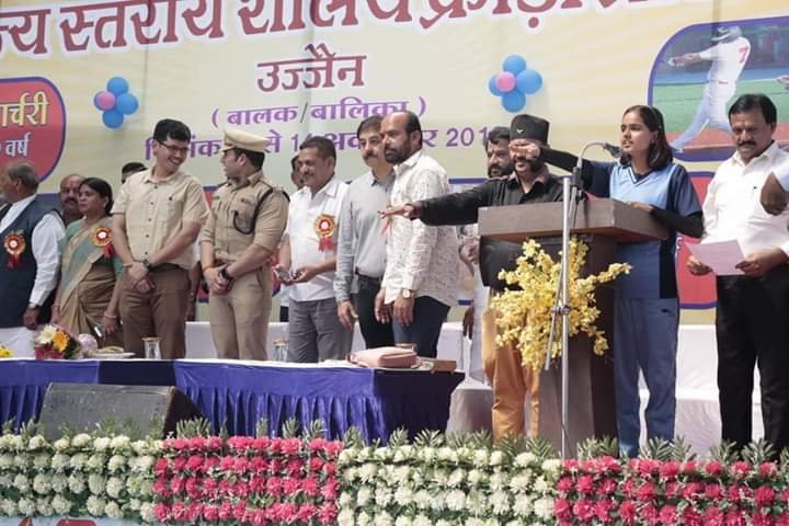 प्रभारी मंत्री श्री सज्जनसिंह वर्मा ने पांच दिवसीय 65 वीं राज्य स्तरीय शालेय क्रीड़ा प्रतियोगिता का किया शुभारम्भ | New India Times