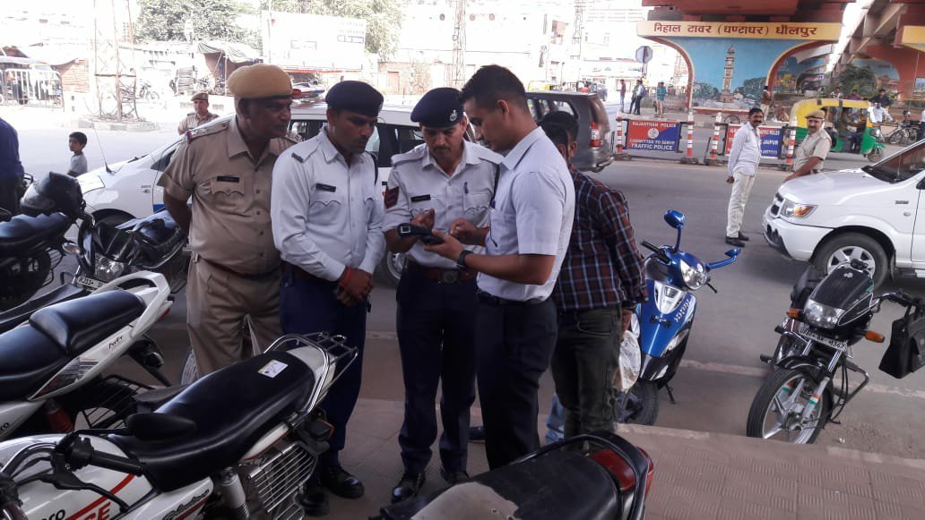 यातायात व्यवस्था की जानकारी लेने पहुंचे एसपी मुद्गल कच्छावा | New India Times