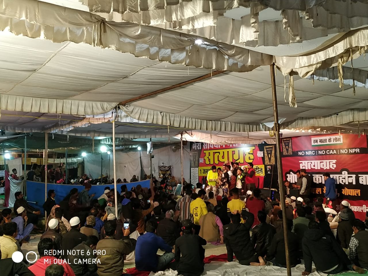 भोपाल के इक़बाल मैदान पर सीएए एवं एनआरसी के खिलाफ एक जनवरी से अनिश्चितकालीन सत्याग्रह है जारी | New India Times
