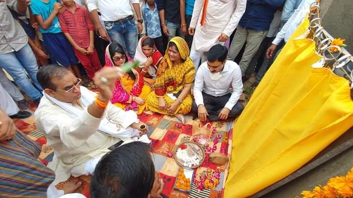 महिला एवं बाल विकास मंत्री श्रीमती इमरती देवी ने 1 करोड़ 23 लाख की लागत से बन रहे स्टेडियम का किया भूमि पूजन | New India Times