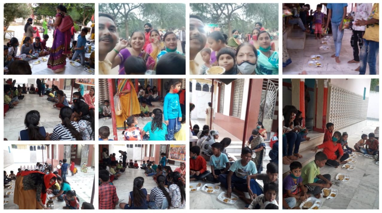 कल सक्रिय समाज सेवक संगठन महिला मंडल के नवरात्रि साप्ताहिक कार्यक्रम के सातवें दिन कन्या पूजन व कन्या भोज का कार्यक्रम सम्पन्न | New India Times