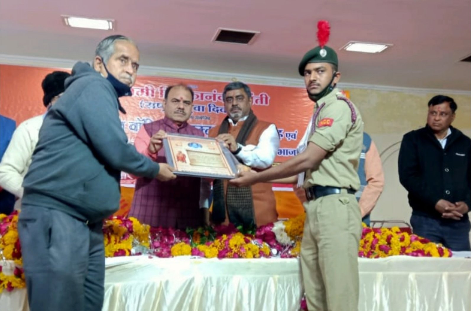 पी.जी.वी. महाविद्यालय के एनसीसी कैडेट्स को कोरोना वारियर्स सम्मान | New India Times