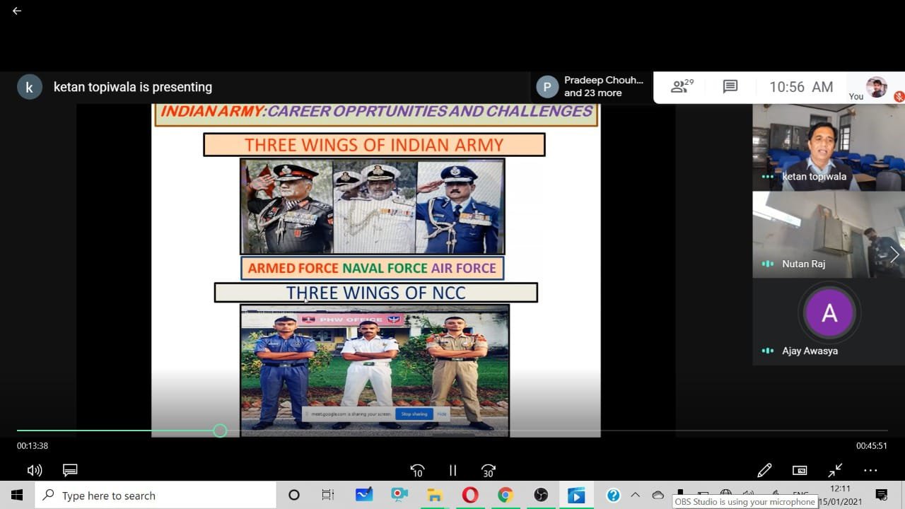 शासकीय महाविद्यालय मनावर द्वारा मनाया गया भारतीय सेना दिवस | New India Times