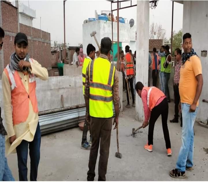 जहूर उर्फ मसूद अली के अवैध मकान को नगर निगम के अमले ने किया धराशायी | New India Times