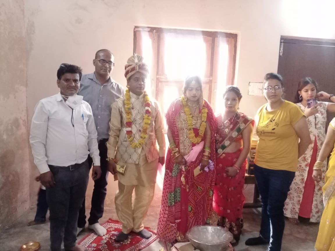 गौरवशाली सामाजिक संस्था द्वारा अनूठी पहल करते हुए एक जोड़े का कराया गया विवाह | New India Times