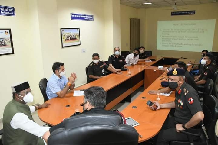 करोंद से लालघाटी के रास्ते में आ रही रुकावट को लेकर मंत्री विश्वास सारंग ने सेना के अधिकारियों से की चर्चा | New India Times