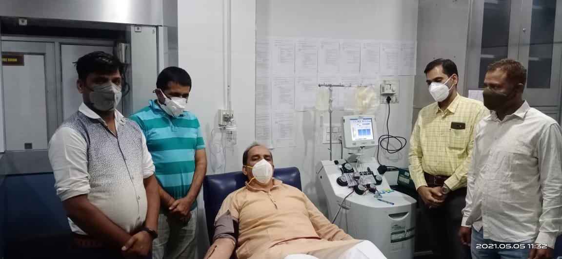 किसी की जिंदगी हमारे से बचे, उससे बड़ा कुछ नहीं: महरिया, पूर्व विधायक ने डोनेट किया प्लाज्मा | New India Times