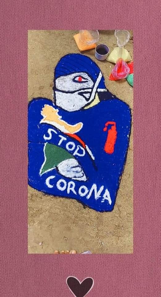 विकासखंड जुन्नारदेव के कोरोना वॉलेंटियर्स रंगोली के माध्यम से दे रहे हैं जागरूकता का संदेश | New India Times