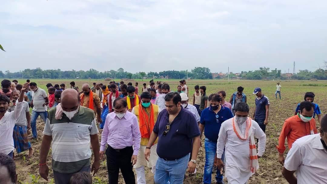 भागलपुर के बिहपुर में इथेनॉल उद्योग लगाने को लेकर विधायक व उद्योगपति ने किया स्थल निरीक्षण | New India Times