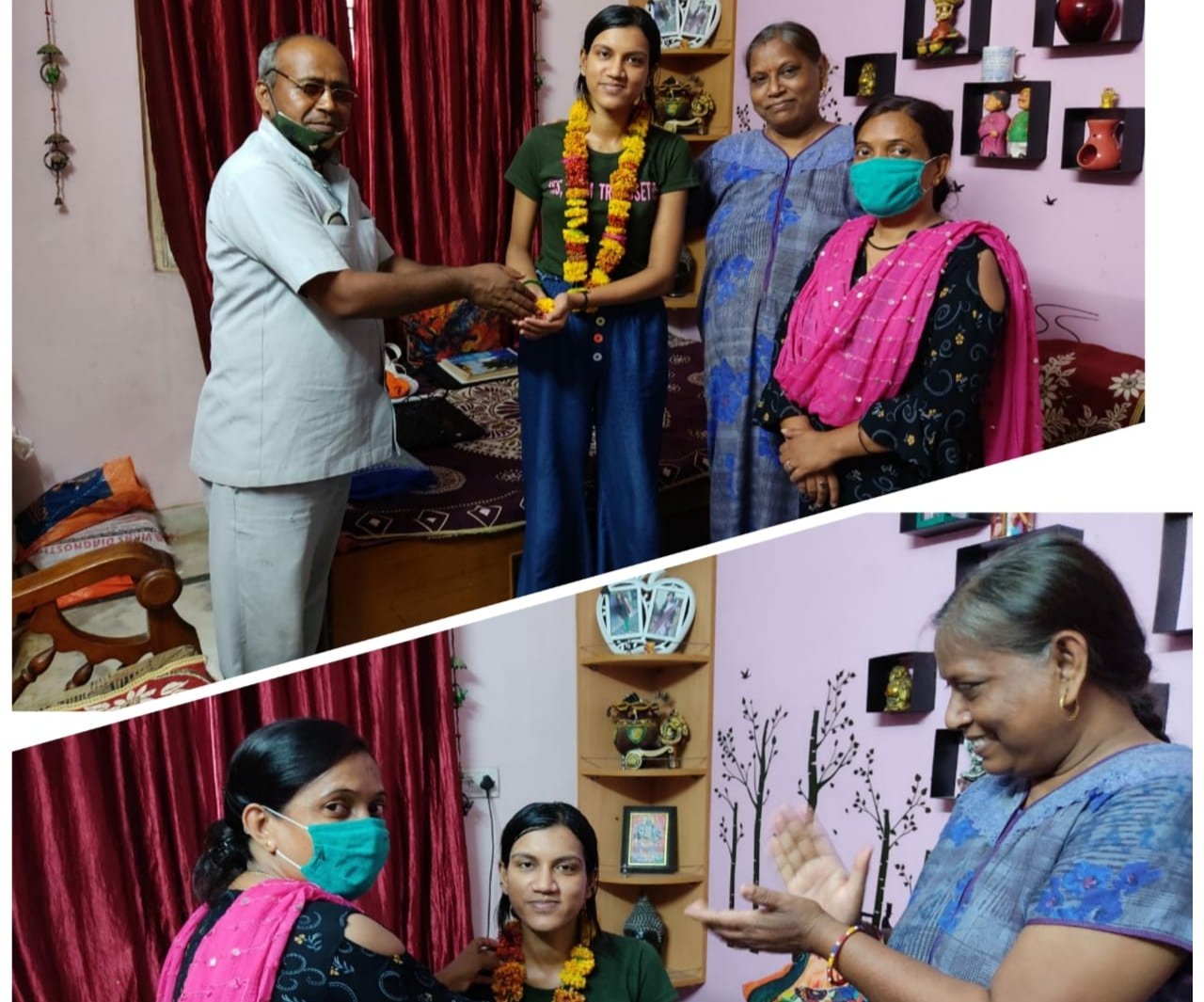 आकंक्षा वरुण का आई.आई.एम के चयन होने पर गोपाल किरन समाजसेवी संस्था ने दी बधाई | New India Times