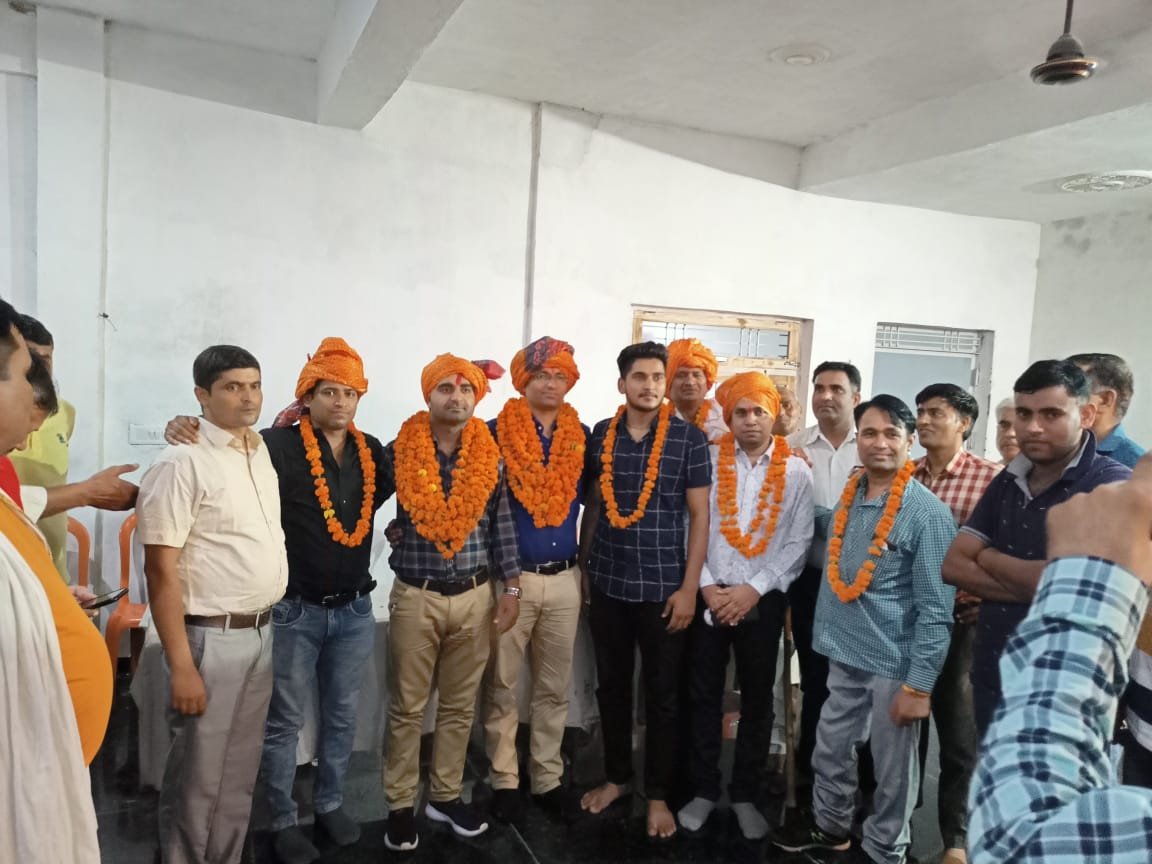 गुर्जर समाज द्वारा RAS में नवचयनित युवाओं का किया गया सम्मान | New India Times