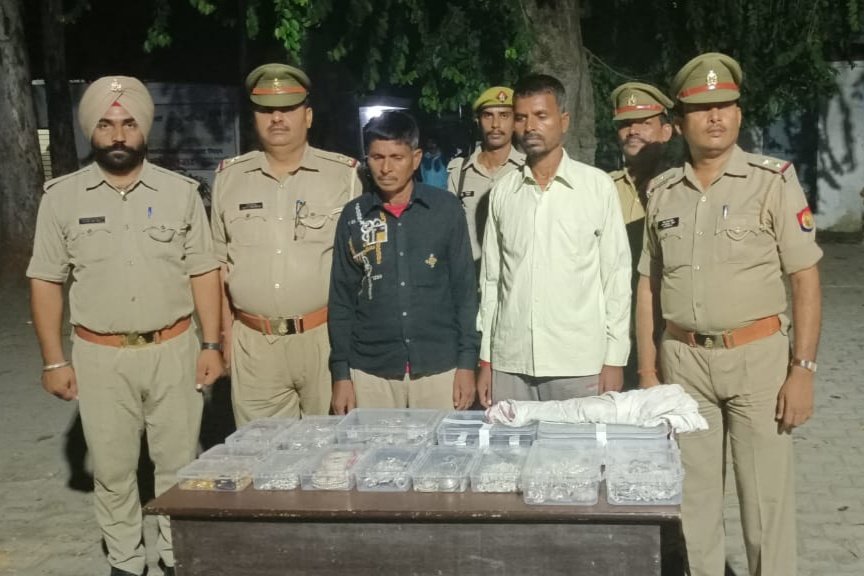 बावरिया गिरोह के दो सदस्यों को मुठभेड़ में पुलिस ने किया गिरफ्तार, 11 लाख रुपए के जेवरात बरामद | New India Times