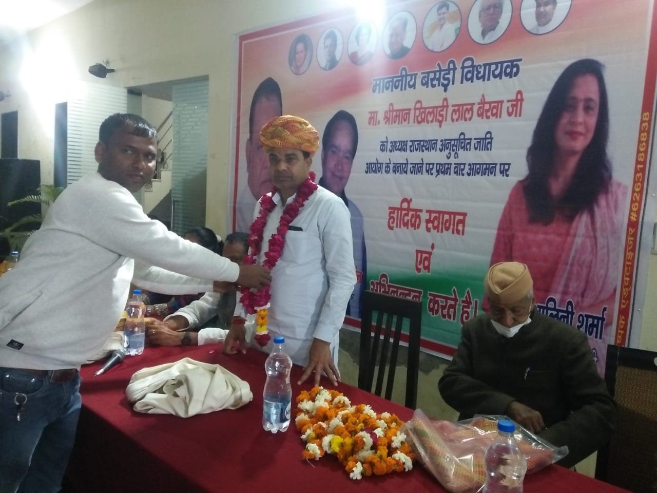 बॉम्बे ब्लू रेस्टोरेंट में खिलाड़ी लाल बैरवा एवं गिर्राज सिंह मलिंगा का किया गया स्वागत सम्मान | New India Times