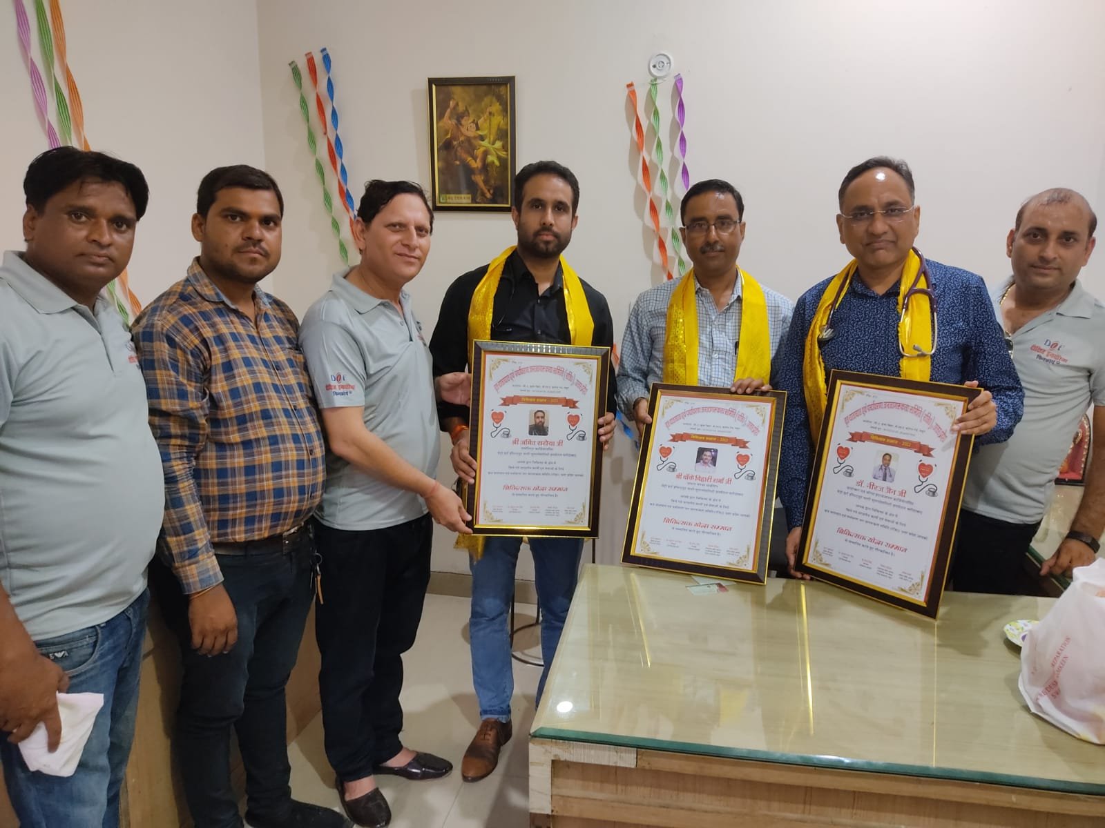 मथुरा में मेट्रो हॉस्पिटल फरीदाबाद की टीम को किया गया सम्मानित | New India Times