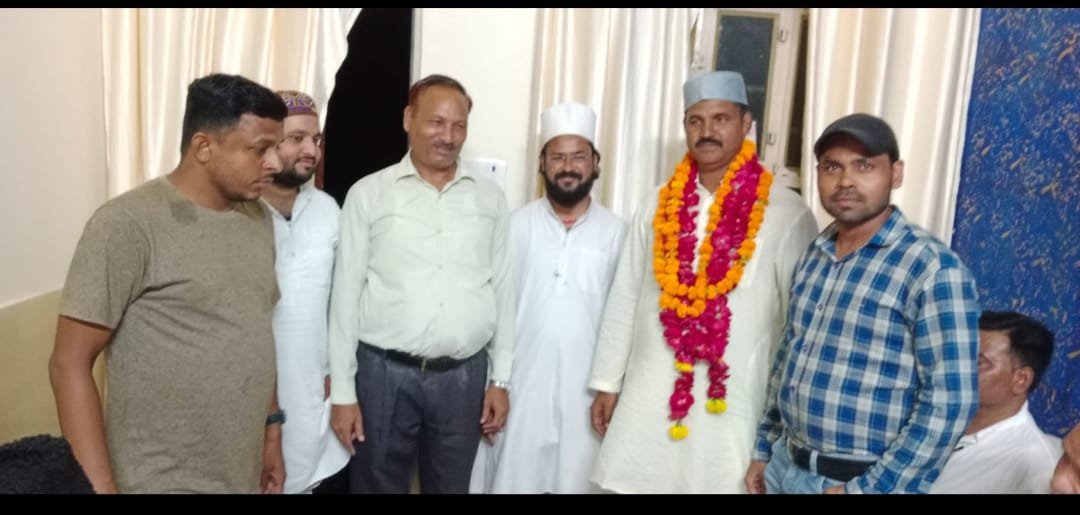 धौलपुर शहर काजी मोहम्मद मतीन खान गौरी के नेतृत्व में निजामुद्दीन पहलवान को किया गया जश्ने ईद मिलादुन्नबी का सदर नियुक्त | New India Times