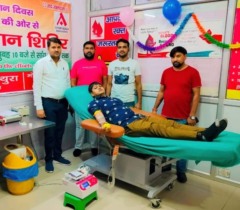 राष्ट्रीय स्वैच्छिक रक्तदान दिवस पर आयोजित किया रक्तदान शिविर, हम रक्त की कमी नहीं होने देंगे, आगे भी समिति रक्तदान शिविर आयोजित करेगी: विनोद दीक्षित | New India Times