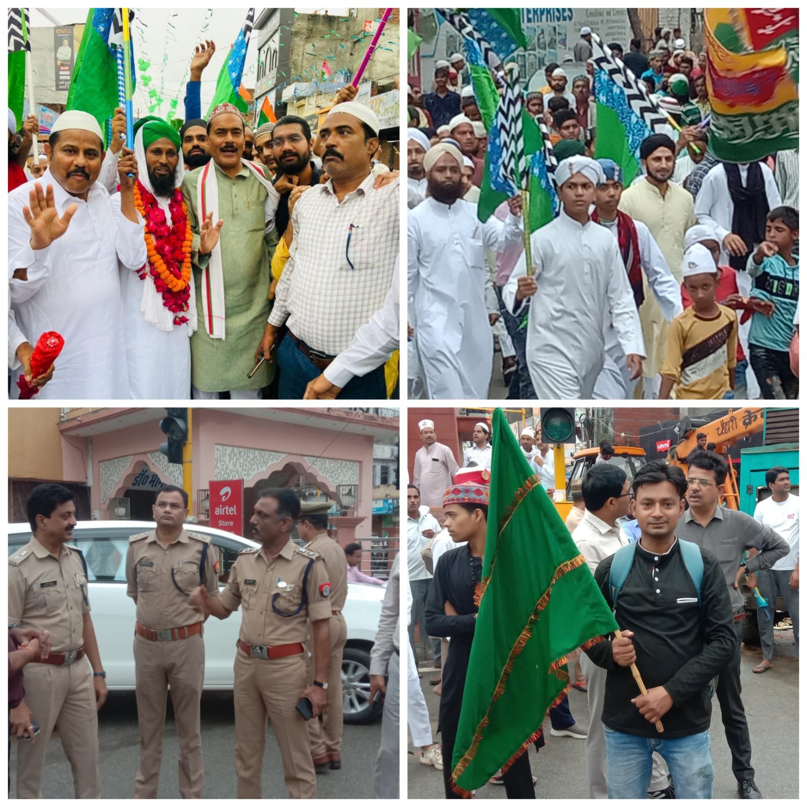 सरकार की आमद मरहबा के नारों से गूंज उठा सारा शहर, एसपी सहित सभी अधिकारी रहे मौजूद | New India Times