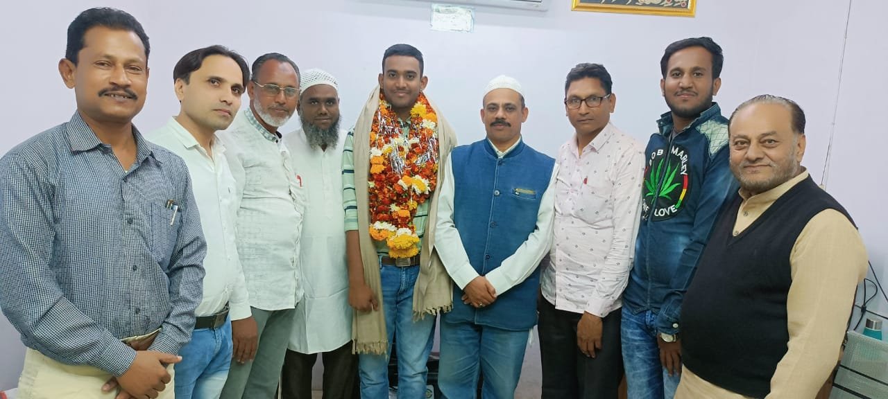 हज वेलफेयर सोसायटी ने सीमा सड़क संगठन में पोस्टिंग होने पर इंजीनियर ओवैस का किया स्वागत | New India Times