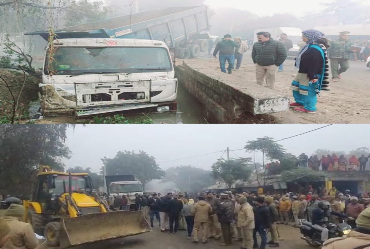 चाय की गुमटी में गुसा तेज़ रफ़्तार डंफर हो, चपेट में आकर 6 लोगों की मौत, दो गंभीर रूप से घायल | New India Times