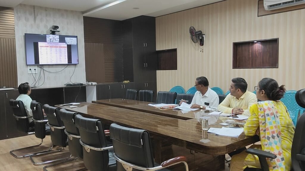 अपर मुख्य निर्वाचन पदाधिकारी के द्वारा विधानसभा निर्वाचन 2023 की तैयारियों की समीक्षा हेतु वीडियों क्रॉन्फ्रेसिंग के माध्यम से ली गई बैठक | New India Times