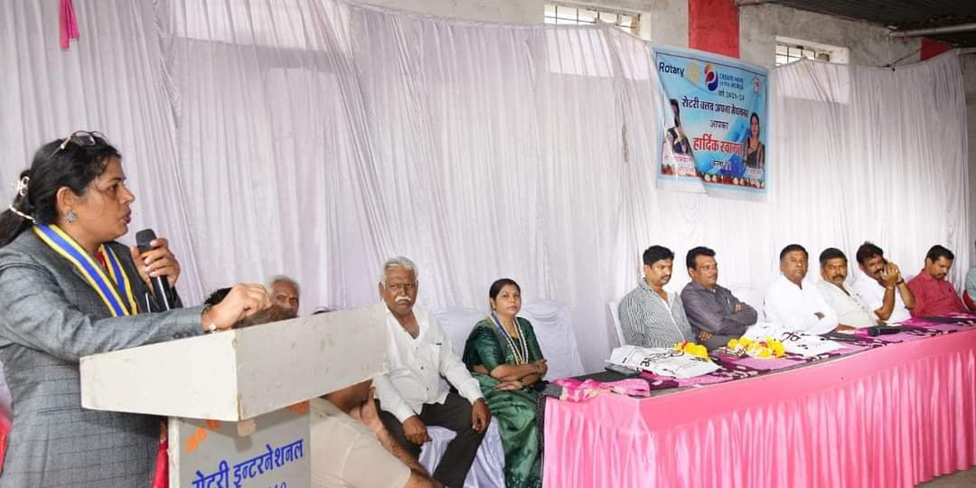 रोटरी क्लब के स्थापना दिवस पर मेघनगर रोटरी क्लब अपना ने श्रीमती चंदनबाला शर्मा एवं श्रीमती माया शर्मा को सौंपी वर्ष 2023-24 की कमान | New India Times