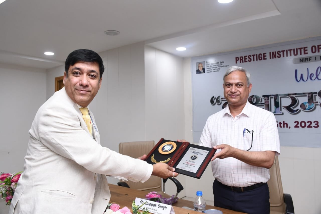 प्रेस्टीज प्रबंधन एवं शोध संस्थान, ग्वालियर में बी.बी.ए. पाठ्यक्रम के 2023 शिक्षण सत्र के दीक्षारम्भ समारोह का हुआ आयोजन | New India Times