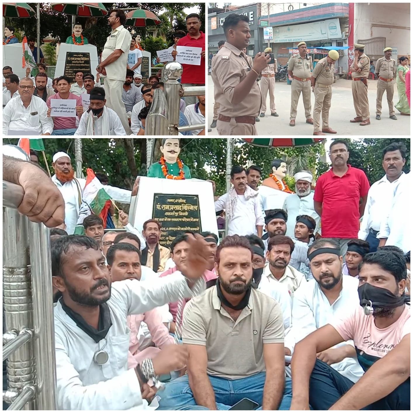 मणिपुर में महिलाओं को निर्वस्त्र रोड पर घुमाने से आक्रोशित कांग्रेसियों ने किया प्रदर्शन | New India Times