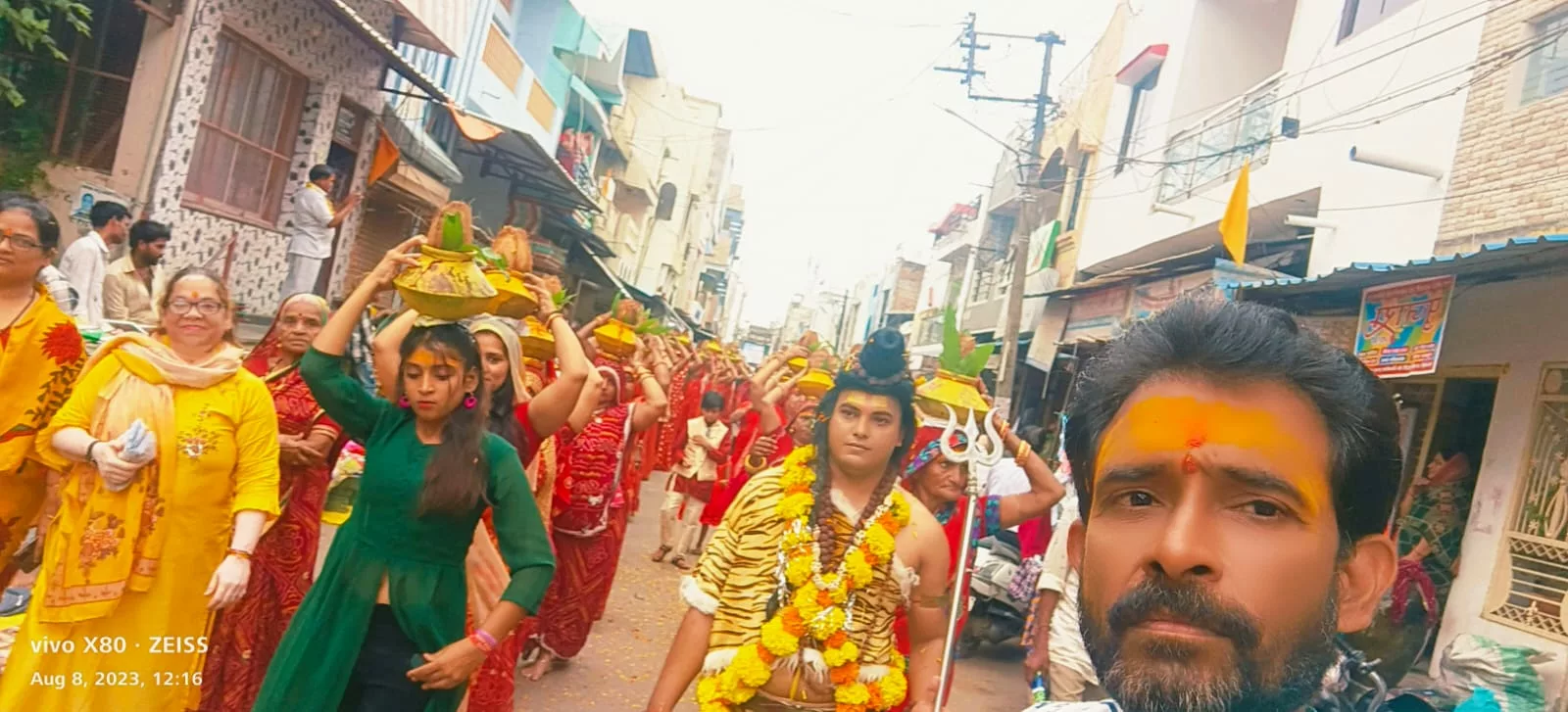 शिव पुराण कथा के पूर्व नगर में निकली भव्य कलश यात्रा | New India Times