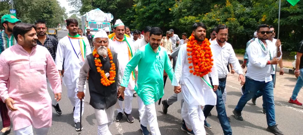 गोटेगांव से चल कर भोपाल पहुंची परिवर्तन विश्वास यात्रा | New India Times