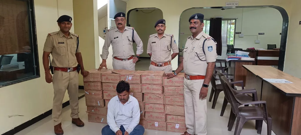 मारुति ब्रेजा कार से ₹3.24 लाख की अवैध अंग्रेज़ी व्हिस्की शराब ले जा रहे आरोपी को बड़गांव टोल के पास घेराबंदी कर शाहपुर पुलिस ने पकड़ा, कार भी की ज़ब्त | New India Times