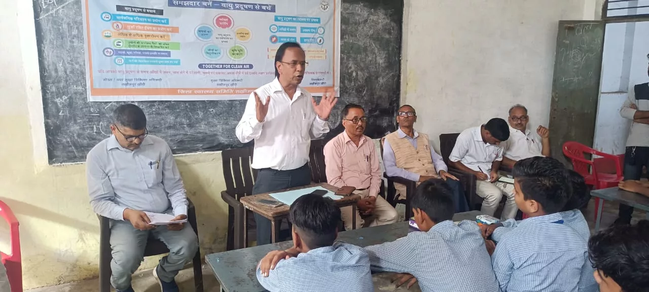 वायु प्रदूषण को लेकर गांधी विद्यालय इंटर कॉलेज में स्वास्थ्य विभाग ने आयोजित करवाई प्रतियोगिताएं | New India Times