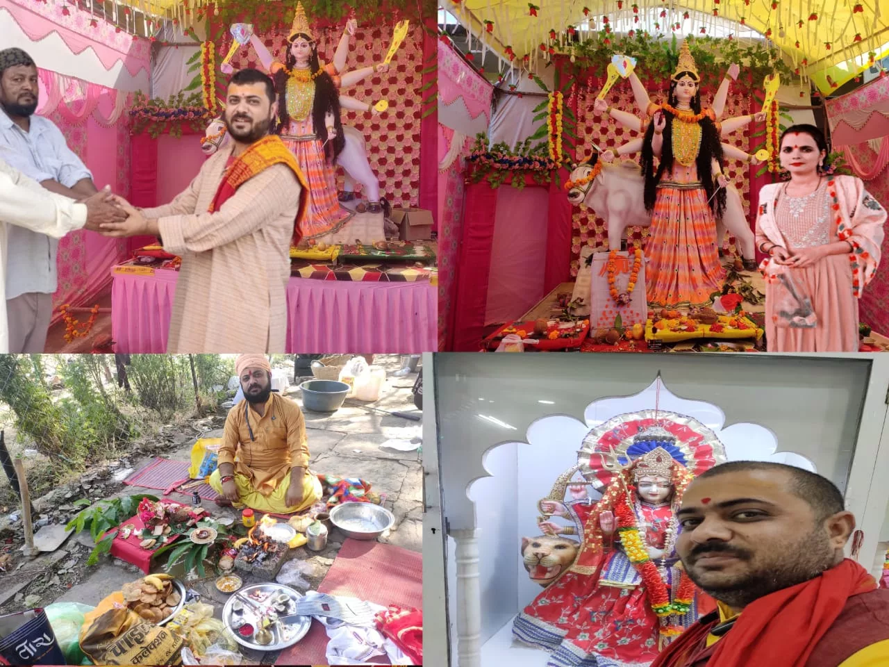 कौमी एकता का प्रतीक बनी बस स्टैंड में बिराजी माई दुर्गा, आकर्षण का केंद्र बनी गोरी स्वरूप दुर्गा | New India Times