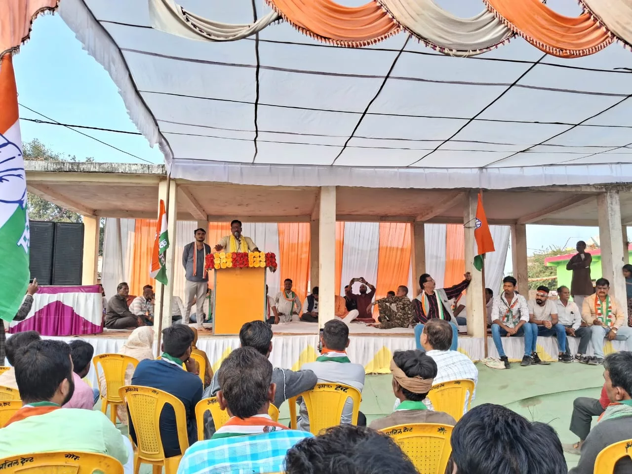 गौरझामर की आमसभा में विधायक हर्ष यादव बोले: भाजपा सत्ता के नशे में मदमस्त हाथी | New India Times