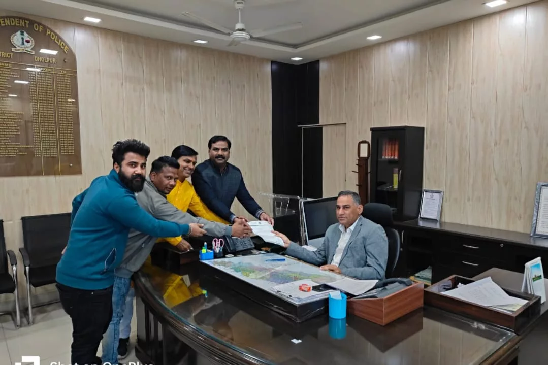 धौलपुर जिले में लगातार हो रही चोरियों को लेकर आम आदमी पार्टी ने जिला पुलिस अधीक्षक को सौंपा ज्ञापन | New India Times