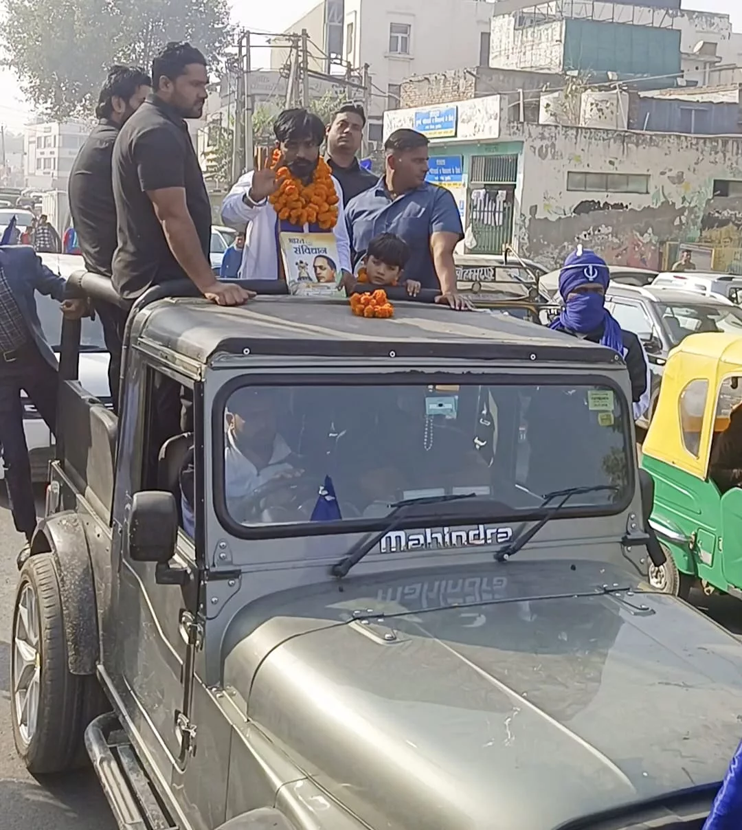 भीम सेना ने निकाली संविधान बचाओ यात्रा, चरमरा गई शहर की ट्रैफिक व्यवस्था | New India Times