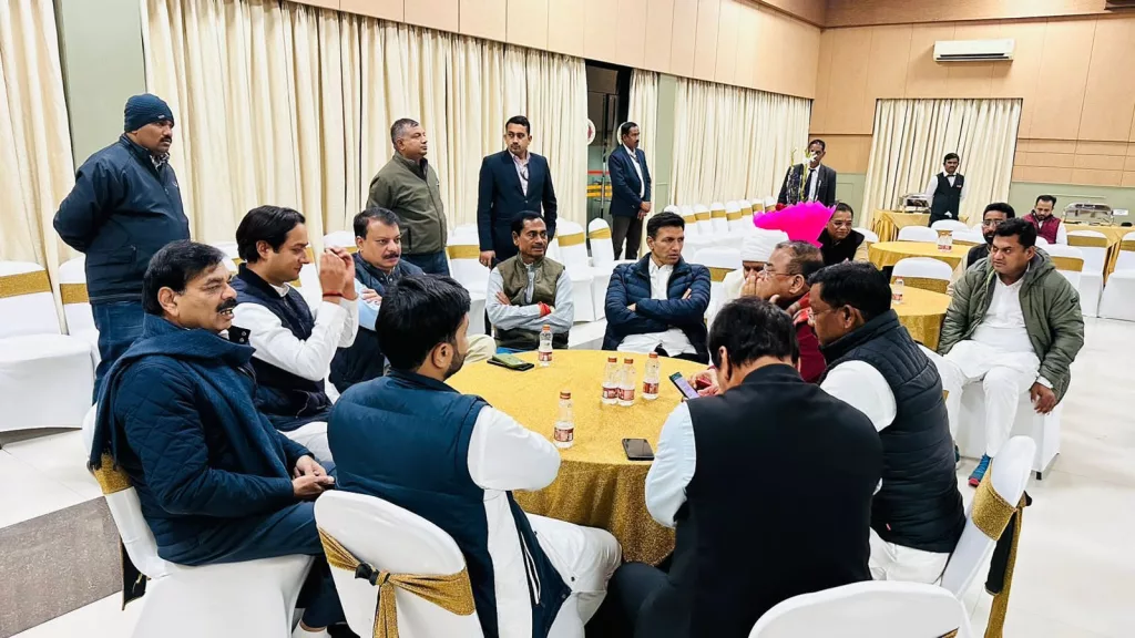 प्रदेश कांग्रेस अध्यक्ष श्री जीतू पटवारी ने कांग्रेस विधायक दल के सम्मान स्नेह भोज का किया आयोजन | New India Times